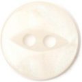 Milward Buttons – Size 11mm, 2 Hole, Pearl White, Pack of 8