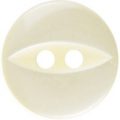 Milward Buttons – Size 13mm, 2 Hole, Pearl Yellow, Pack of 8