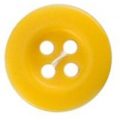 Milward Buttons – Size 12mm, 4 Hole, Yellow, Pack of 5