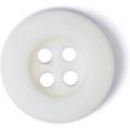 Milward Buttons – Size 10mm, 4 Hole, White, Pack of 6