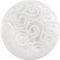 Milward Buttons – Size 11mm, Swirl Effect, White, Pack of 5