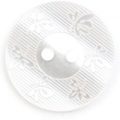 Milward Buttons – Size 17mm, 2 Hole, Flower Effect, White, Pack of 3