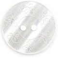 Milward Buttons – Size 22mm, 2 Hole, Flower Effect, White, Pack of 2