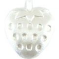 Milward Buttons – Size 13mm, Strawberry Shaped, White, Pack of 3