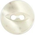 Milward Buttons – Size 11mm, 2 Hole, Pear Effect, Pearl Cream, Pack of 7