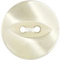 Milward Buttons – Size 16mm, 2 Hole, Pear Effect, Pearl Cream, Pack of 5