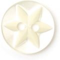 Milward Buttons – Size 12mm, 2 Hole, Flower Pattern, Pearl Cream, Pack of 7