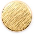 Milward Buttons – Size 15mm, Shank, Brass Effect, Brass, Pack of 3