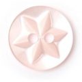 Milward Buttons – Size 12mm, 2 Hole, Star Pattern, Pearl Pink, Pack of 7