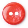 Milward Buttons – Size 13mm, 2 Hole, Porcelain Effect, Red, Pack of 5