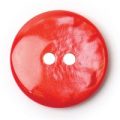 Milward Buttons – Size 19mm, 2 Hole, Porcelain Effect, Red, Pack of 4