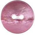 Milward Buttons – Size 12mm, 2 Hole, Shell Effect, Pearl Pink, Pack of 4