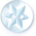 Milward Buttons – Size 12mm, 2 Hole, Star Pattern, Pearl Blue, Pack of 7