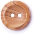 Milward Buttons – Size 17mm, 2 Hole, Wood Effect, Brown, Pack of 3