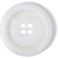 Milward Buttons – Size 27mm, 4 Hole, Mottled Effect, Cream, Pack of 2