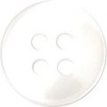 Milward Buttons – Size 11mm, 4 Hole, Pearl Effect, Pearl White, Pack of 5