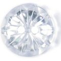 Milward Buttons – Size 15mm, 2 Hole, Diamond Effect, Clear, Pack of 3