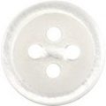 Milward Buttons – Size 11mm, 4 Hole, Pearl White, Pack of 7