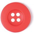 Milward Buttons – Size 12mm, 4 Hole, Red, Pack of 5