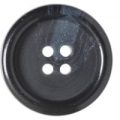 Milward Buttons – Size 25mm, 4 Hole, Mottled Effect, Black, Pack of 2