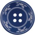 Milward Buttons – Size 25mm, 4 Hole, Sun Pattern, Blue, Pack of 2