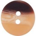 Milward Buttons – Size 22mm, 2 Hole, Tortoiseshell Effect, Brown, Pack of 2