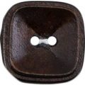 Milward Buttons – Size 22mm, 2 Hole, Wood Effect, Brown, Pack of 2