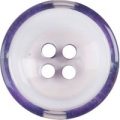 Milward Buttons – Size 17mm, 4 Hole, Clear /Purple, Pack of 3