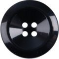 Milward Buttons – Size 17mm, 4 Hole, Black, Pack of 3