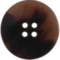 Milward Buttons – Size 30mm, 4 Hole, Tortoiseshell Effect, Brown, Pack of 1