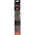 Pony Stainless Steel 20cm Elan Double Knitting Needles – Set of Five – 6.00mm (P35517)