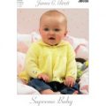 Jacket, Dress, Hat and Blanket in James C. Brett Supreme Soft and Gentle DK (JB038)