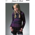 Hooded Sweater in James C. Brett Marble Chunky (JB049)