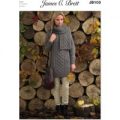 Sweater and Scarf in James C. Brett Aran (JB103)