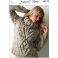 Sweater in James C. Brett Rustic Mega Chunky (JB111)