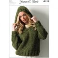 Sweater In James C. Brett Rustic Mega Chunky (JB115)