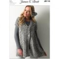 Waistcoat in James C. Brett Rustic Mega Chunky (JB118)