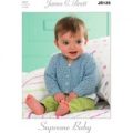 Cardigans and Waistcoats in James C. Brett Supreme Baby 4 Ply (JB126)