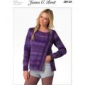 Cardigan in James C. Brett Marble Chunky (JB129)