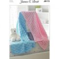 Blankets in James C. Brett Flutterby Chunky (JB173)