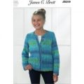 Cardigan in James C. Brett Marble DK (JB209)