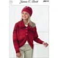 Jacket and Hat in James C. Brett Marble DK (JB210)