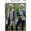 Hats and Scarves in James C. Brett Amazon Super Chunky (JB215)