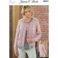 Jacket in James C. Brett Aztec Aran (JB221)