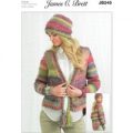 Cardigans and Hat in James C. Brett Marble Chunky (JB245)