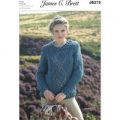 Sweater in James C. Brett Rustic Mega Chunky (JB275)