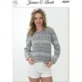 Sweater in James C. Brett Cotton on Denim DK (JB307)