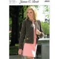 Jacket in James C. Brett Flutterby Animal Prints Super Chunky (JB331)