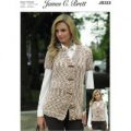 Waistcoats in James C. Brett Flutterby Animal Prints Super Chunky (JB333)