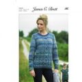 Sweater and Slipover in James C. Brett Marble Chunky (JB338)